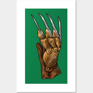 Knife glove Posters and Art